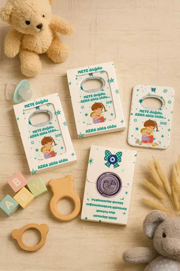 Mühürlü Açacak Magnet – Bebek Hediyesi