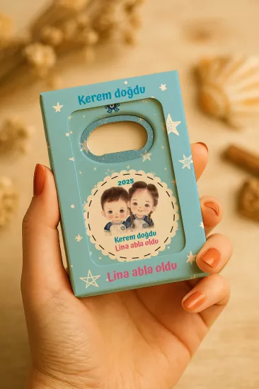 Mühürlü Açacak Magnet – Bebek Hediyesi
