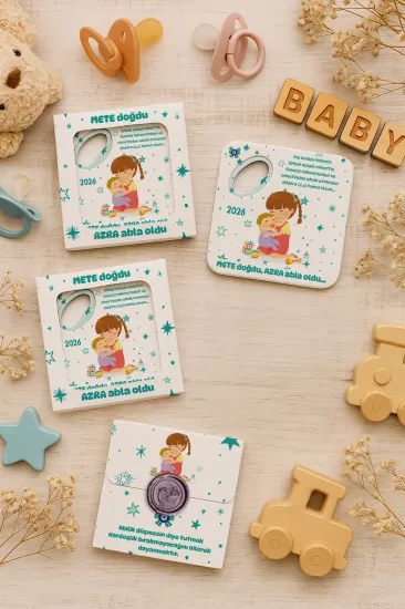 Mühürlü Kutulu Bardak Altlığı Açacak Magnet