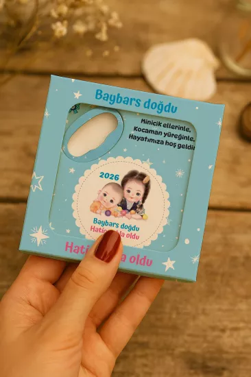 Mühürlü Kutulu Bardak Altlığı Açacak Magnet