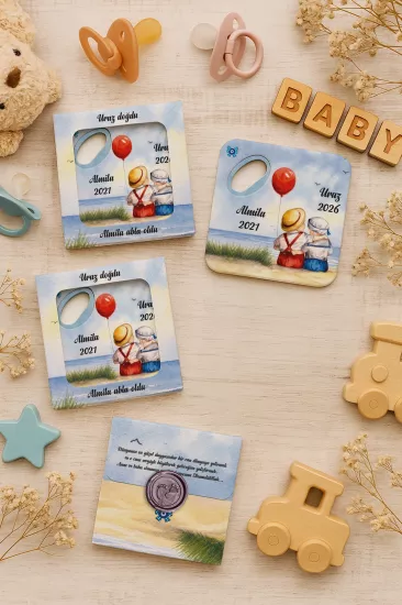 Mühürlü Kutulu Bardak Altlığı Açacak Magnet
