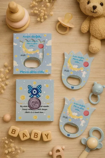 Mühürlü Kutulu Lale Açacak Magnet Hediyelik