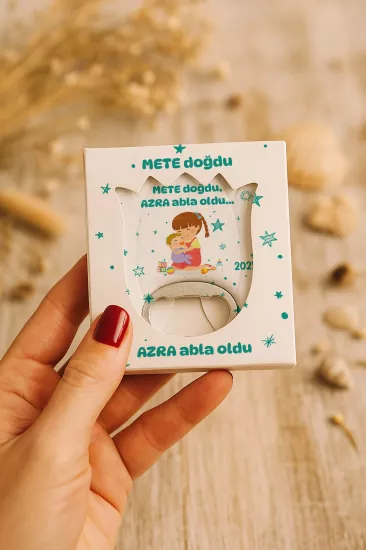 Mühürlü Kutulu Lale Açacak Magnet Hediyelik