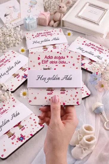 Bebek & Doğum Günü Ahşap Bardak Altlıkları