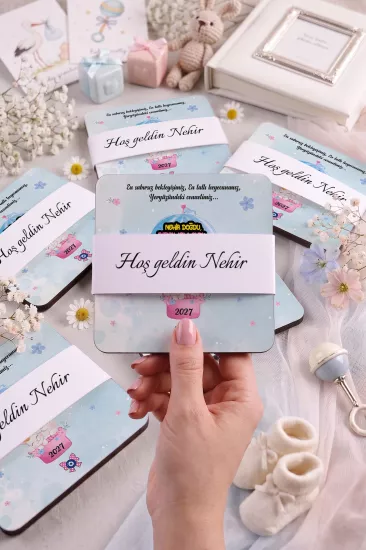 Bebek & Doğum Günü Ahşap Bardak Altlıkları