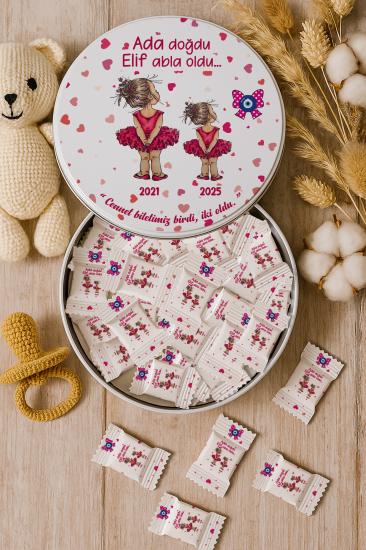 Kişiye Özel Metal Kutulu Madlen Çikolata – Doğum Günü & Baby Shower