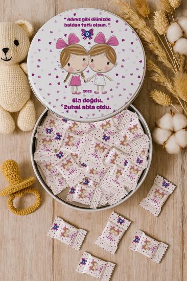 Kişiye Özel Metal Kutulu Madlen Çikolata – Doğum Günü & Baby Shower