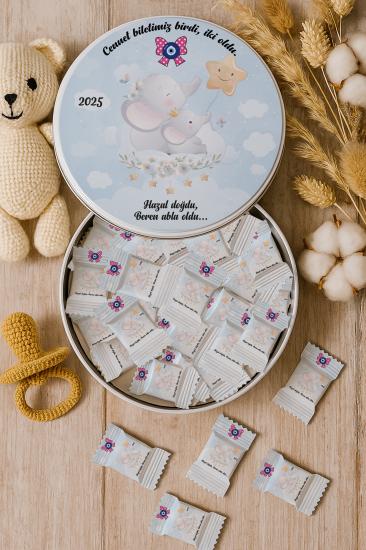 Kişiye Özel Metal Kutulu Madlen Çikolata – Doğum Günü & Baby Shower