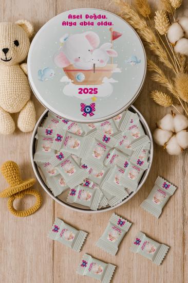 Kişiye Özel Metal Kutulu Madlen Çikolata – Doğum Günü & Baby Shower