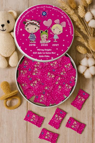 Kişiye Özel Metal Kutulu Madlen Çikolata – Doğum Günü & Baby Shower