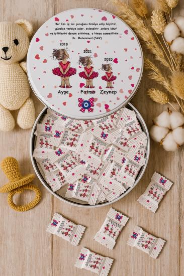 Kişiye Özel Metal Kutulu Madlen Çikolata – Doğum Günü & Baby Shower