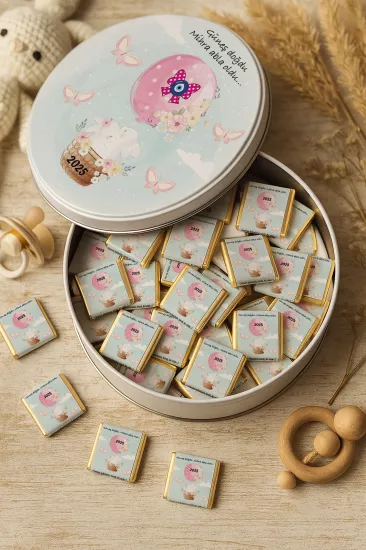 Kişiye Özel Bebek Hediyelikleri | Sargılı Madlen Çikolata | Yeni Doğan – Baby Shower – Doğum Günü – Diş Buğdayı