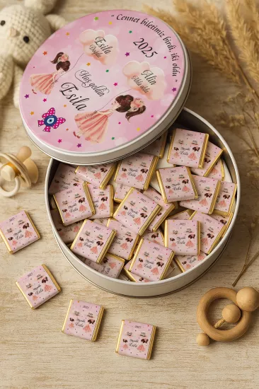 Kişiye Özel Bebek Hediyelikleri | Sargılı Madlen Çikolata | Yeni Doğan – Baby Shower – Doğum Günü – Diş Buğdayı