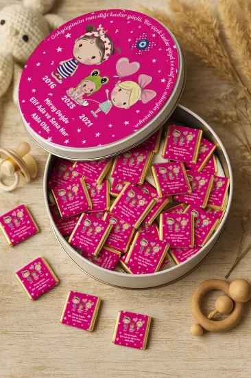 Kişiye Özel Bebek Hediyelikleri | Sargılı Madlen Çikolata | Yeni Doğan – Baby Shower – Doğum Günü – Diş Buğdayı
