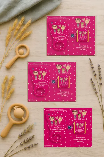 Yeni Doğan Bebek, Doğum Günü, Baby Shower, Diş Buğdayı Hediyesi Çikolatalı Ayak İzi Açacak Magnet