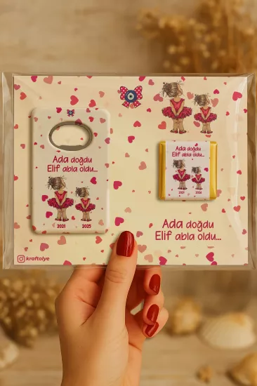 Çikolatalı Açacak Magnet – Bebek Hediyesi Magnet