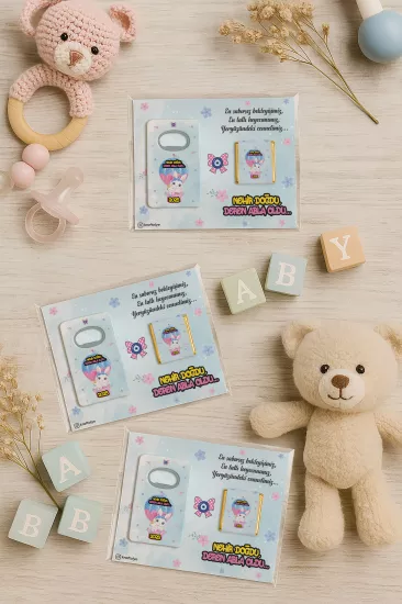 Çikolatalı Açacak Magnet – Bebek Hediyesi Magnet
