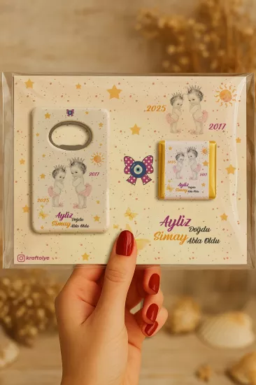 Çikolatalı Açacak Magnet – Bebek Hediyesi Magnet