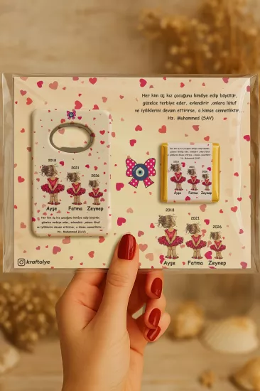 Çikolatalı Açacak Magnet – Bebek Hediyesi Magnet