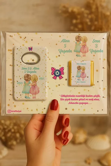 Çikolatalı Açacak Magnet – Bebek Hediyesi Magnet
