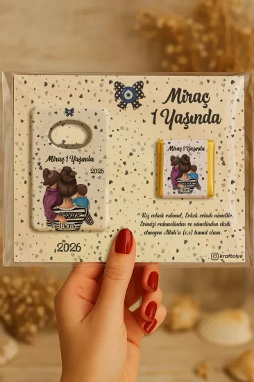 Çikolatalı Açacak Magnet – Bebek Hediyesi Magnet