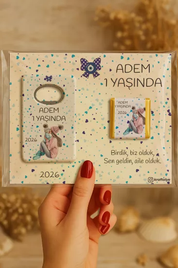 Çikolatalı Açacak Magnet – Bebek Hediyesi Magnet