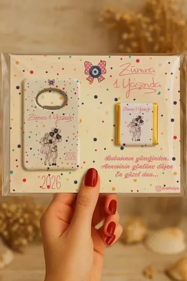 Çikolatalı Açacak Magnet – Bebek Hediyesi Magnet