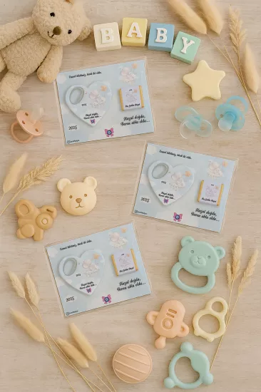 Çikolatalı Kalp Açacak Magnet | Yeni Doğan, Doğum Günü, Baby Shower Hediyesi