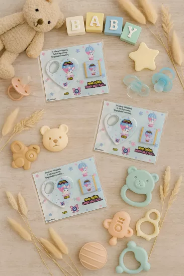 Çikolatalı Kalp Açacak Magnet | Yeni Doğan, Doğum Günü, Baby Shower Hediyesi
