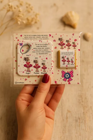 Çikolatalı Kare Bardak Altlığı Açacak Magnet