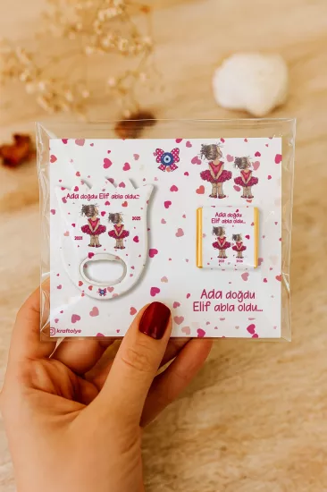 Çikolatalı Lale Açacak Magnet Hediyelik