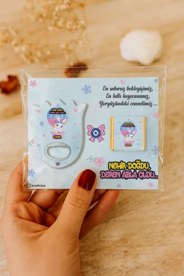 Çikolatalı Lale Açacak Magnet Hediyelik