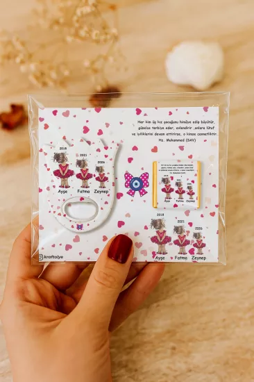 Çikolatalı Lale Açacak Magnet Hediyelik