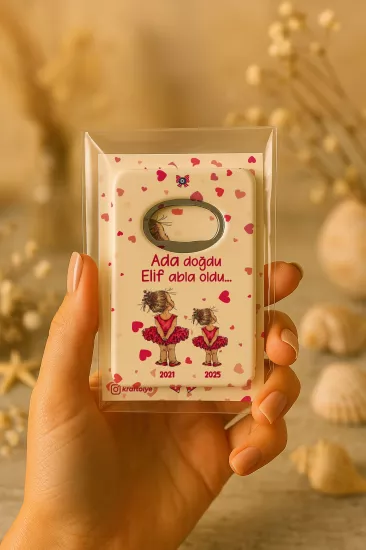 Kartlı Açacak Magnet | Bebek ve Baby Shower Hediyesi