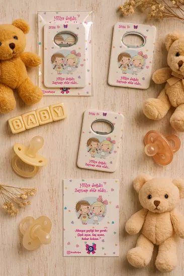 Kartlı Açacak Magnet | Bebek ve Baby Shower Hediyesi