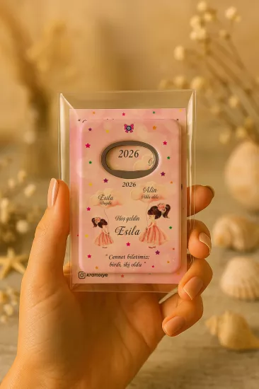 Kartlı Açacak Magnet | Bebek ve Baby Shower Hediyesi