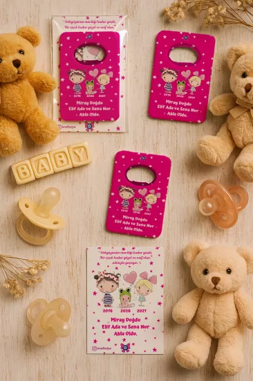 Kartlı Açacak Magnet | Bebek ve Baby Shower Hediyesi