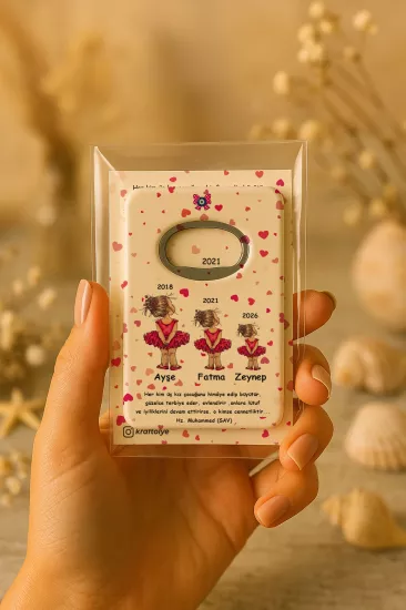 Kartlı Açacak Magnet | Bebek ve Baby Shower Hediyesi