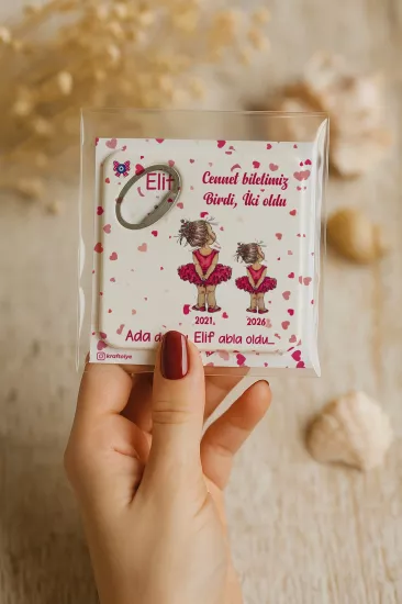 Doğum Günü & Baby Shower Dikdörtgen Açacak Magnet
