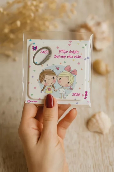 Doğum Günü & Baby Shower Dikdörtgen Açacak Magnet