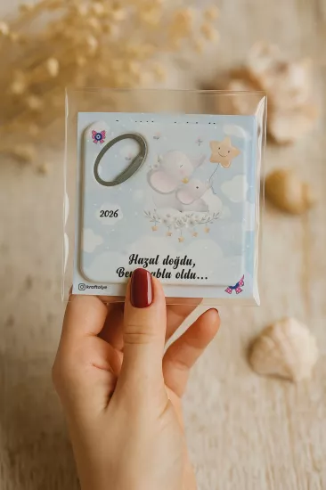 Doğum Günü & Baby Shower Dikdörtgen Açacak Magnet