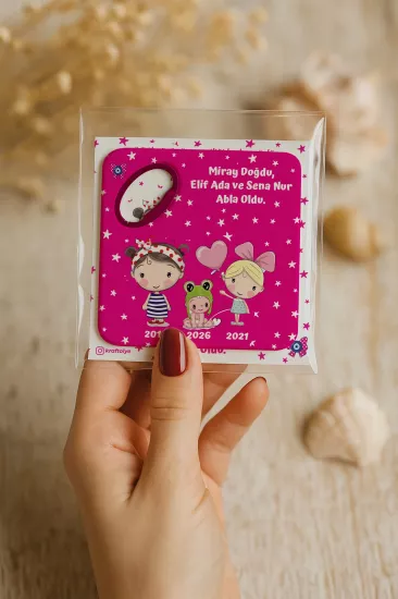 Doğum Günü & Baby Shower Dikdörtgen Açacak Magnet