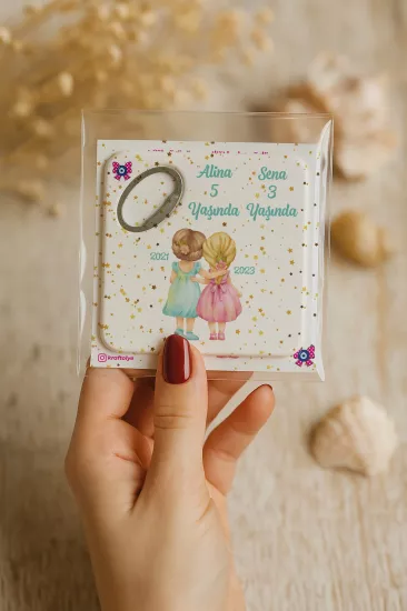 Doğum Günü & Baby Shower Dikdörtgen Açacak Magnet