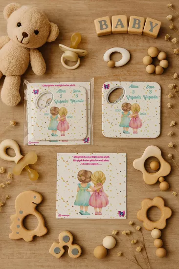 Doğum Günü & Baby Shower Dikdörtgen Açacak Magnet