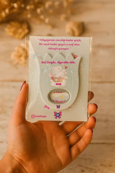 Bebek & Doğum Günü Kartlı Lale Açacak