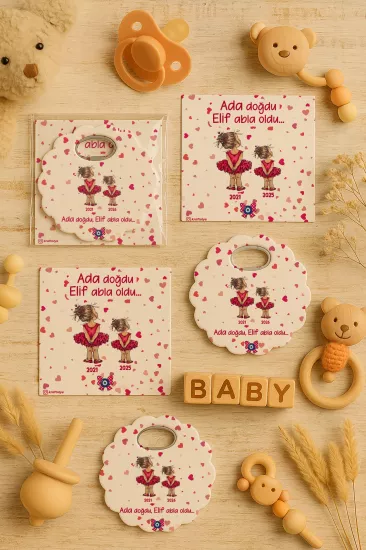 Kartlı Papatya Bardak Altlığı Açacak Magnet