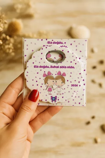 Kartlı Papatya Bardak Altlığı Açacak Magnet