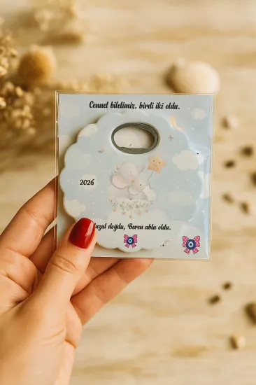 Kartlı Papatya Bardak Altlığı Açacak Magnet