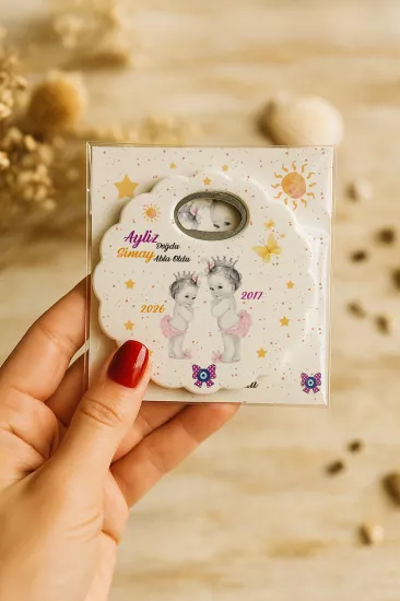 Kartlı Papatya Bardak Altlığı Açacak Magnet