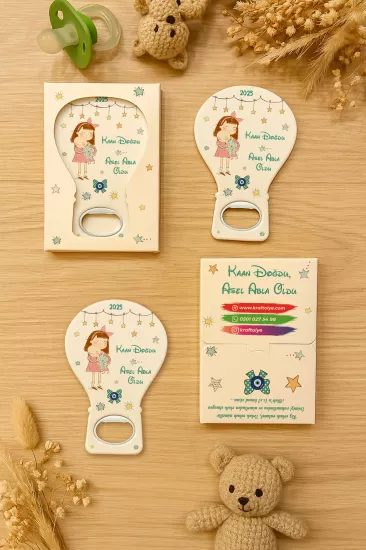 Kutulu Balon Açacak Magnet – Yeni Doğan, Baby Shower, Doğum Günü, Diş Buğdayı Hediyesi